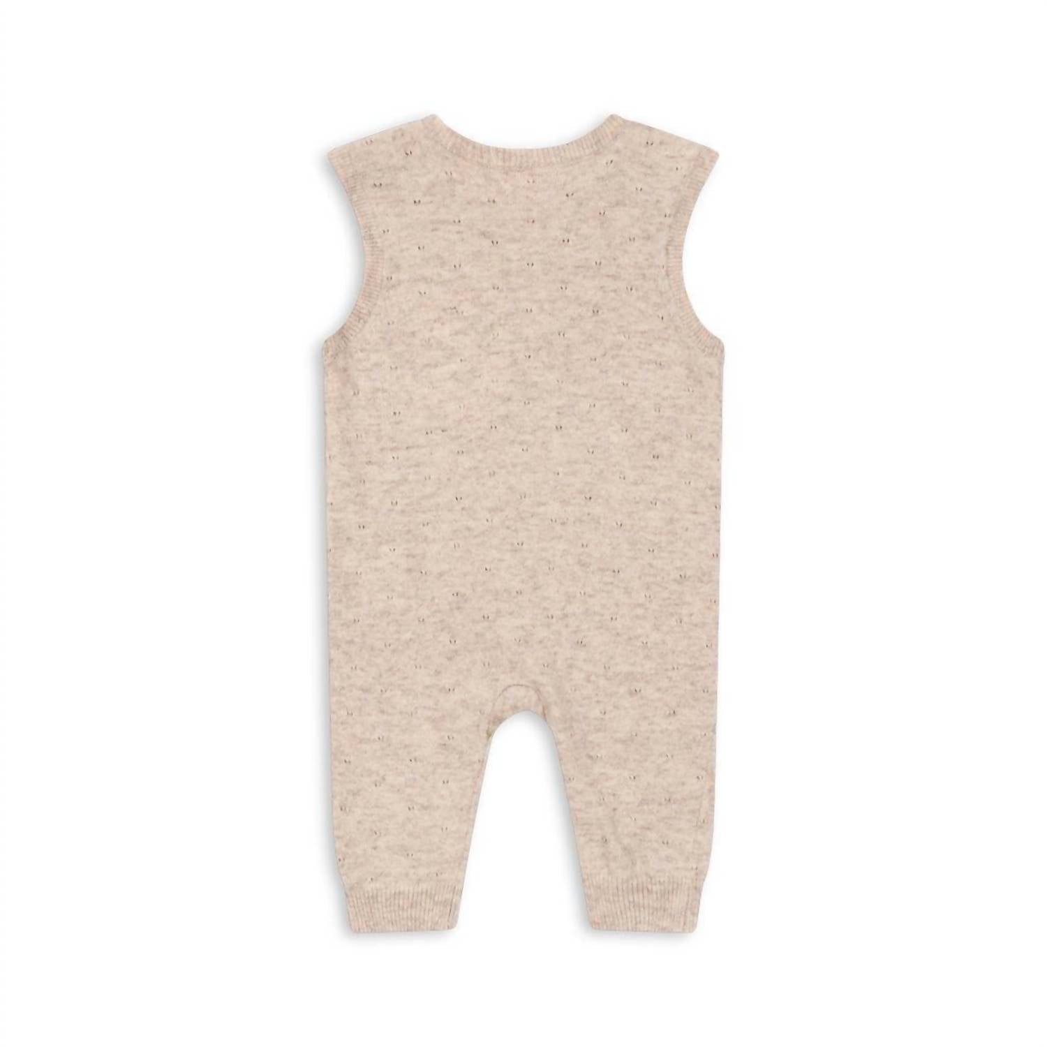 Konges Sløjd Girls' Mino Knit Spencer Jumpsuit in cream and white - kids' item - view 6