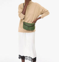Clare V. - Petit Moyen Messenger Woven Checker Bag