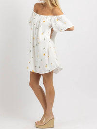 In February - May Embroidered Mini Dress