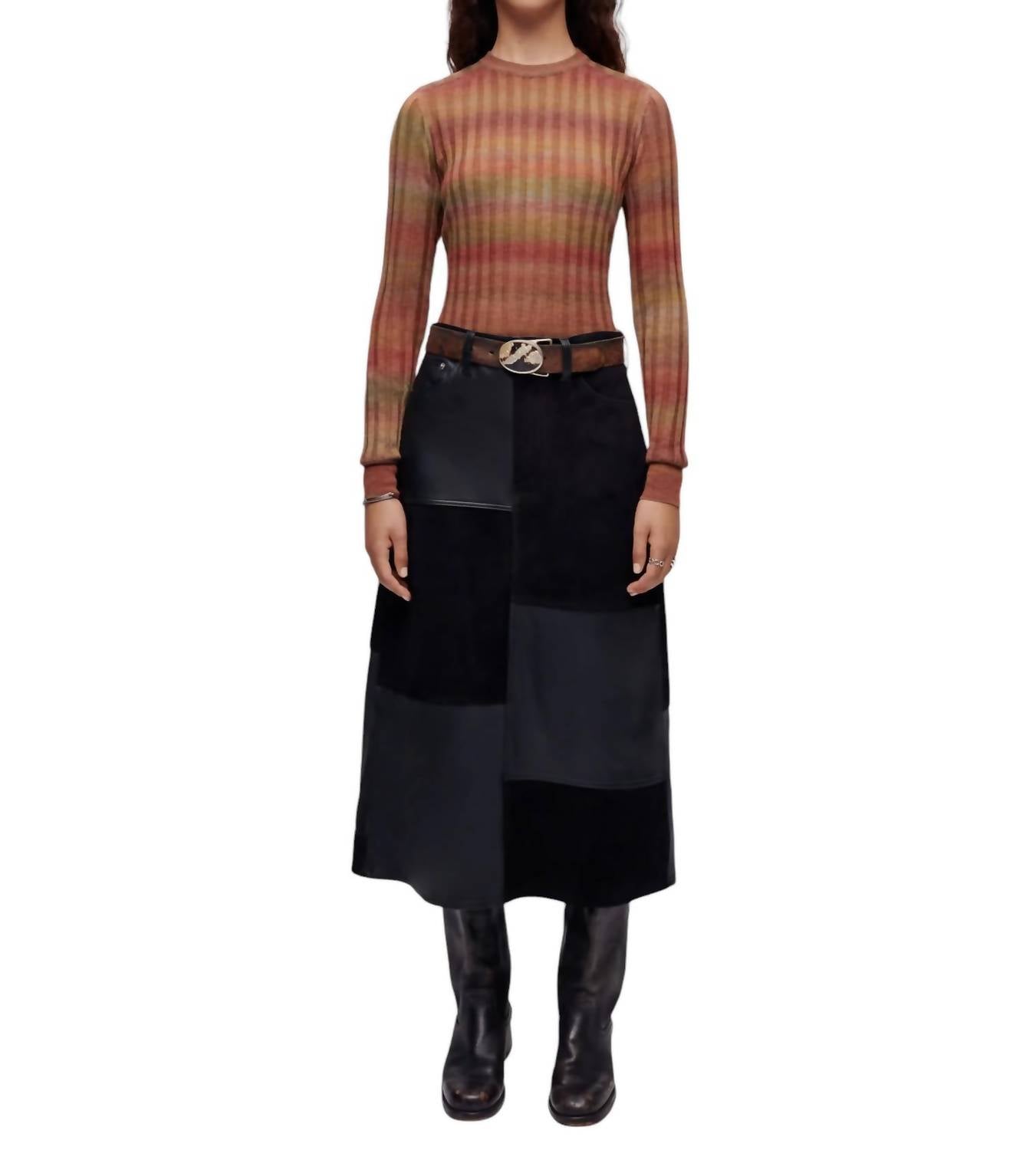 Re/Done - Poor Boy Rib Slim Pullover