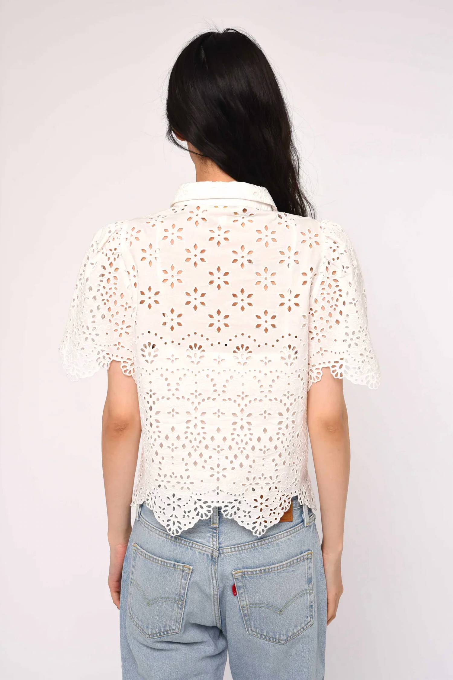 Love The Label - Abigail Eyelet Emboridered Top
