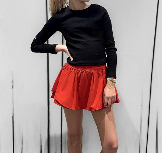 Little Olin - Gathered Mini Skort