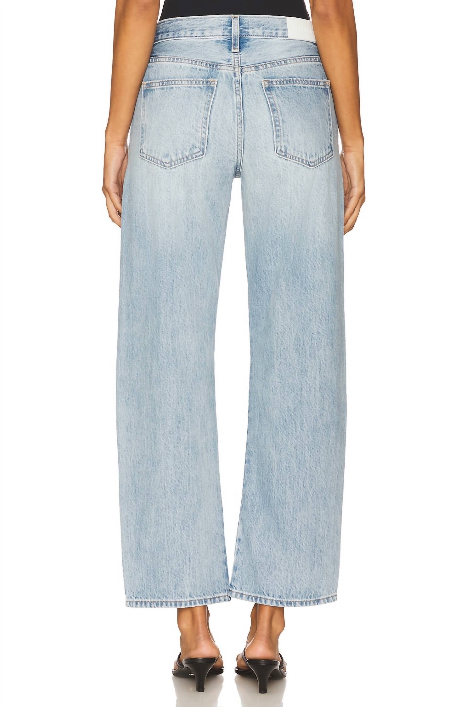 Pistola - Lexi Mid Rise Bowed Straight Jeans