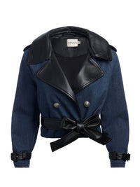 Alice + Olivia - Keith Cropped Denim Trench Coat