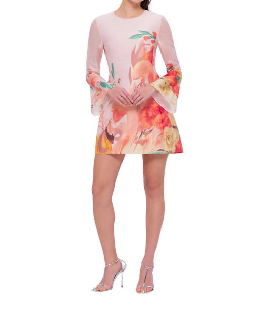 Leo Lin - Suzanne Bell Sleeve Mini Dress