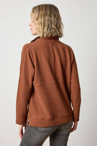 Lilla P - Dolman Half Zip Sweater