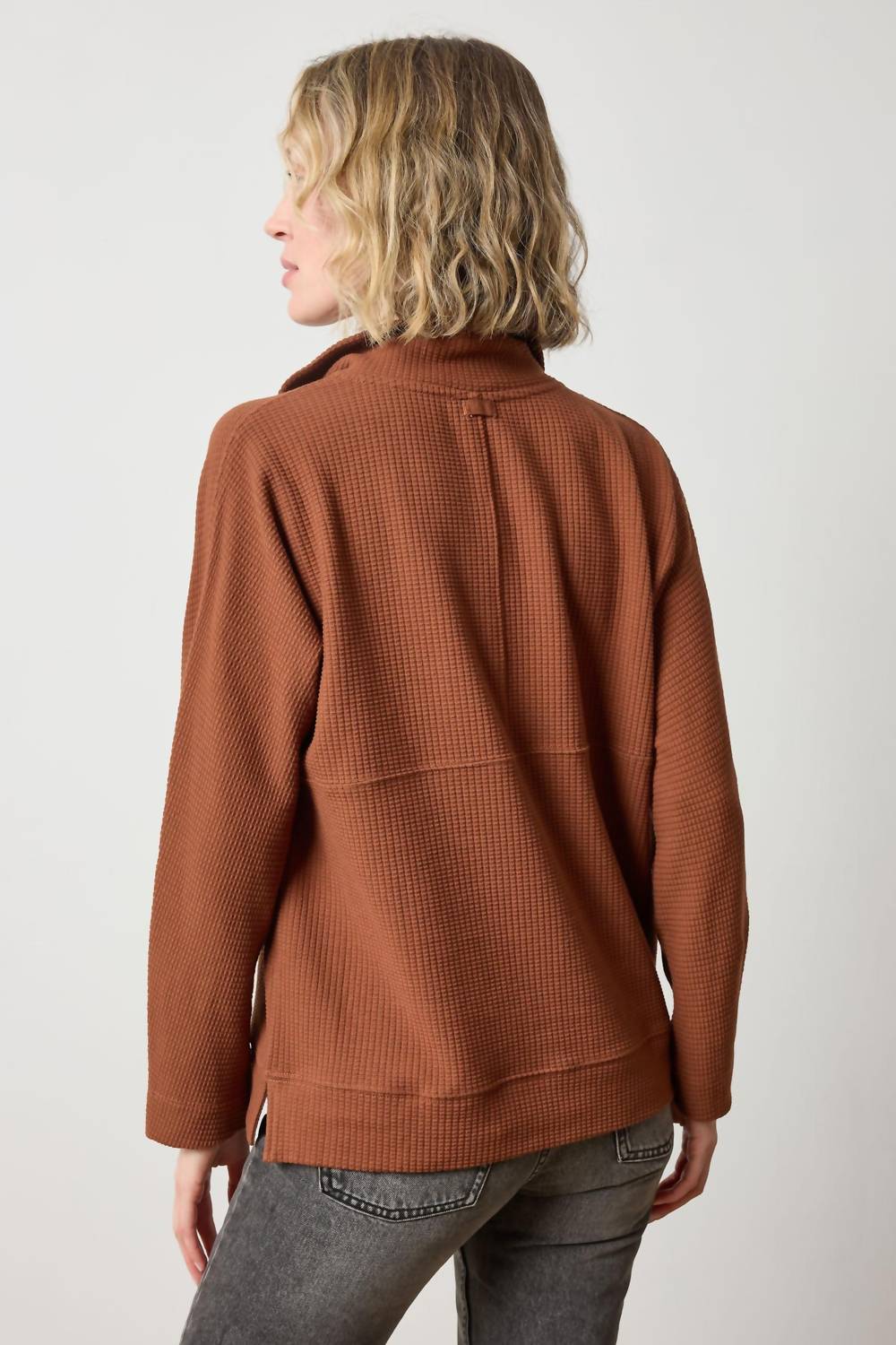 Lilla P - Dolman Half Zip Sweater