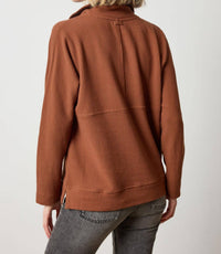 Lilla P - Dolman Half Zip Sweater