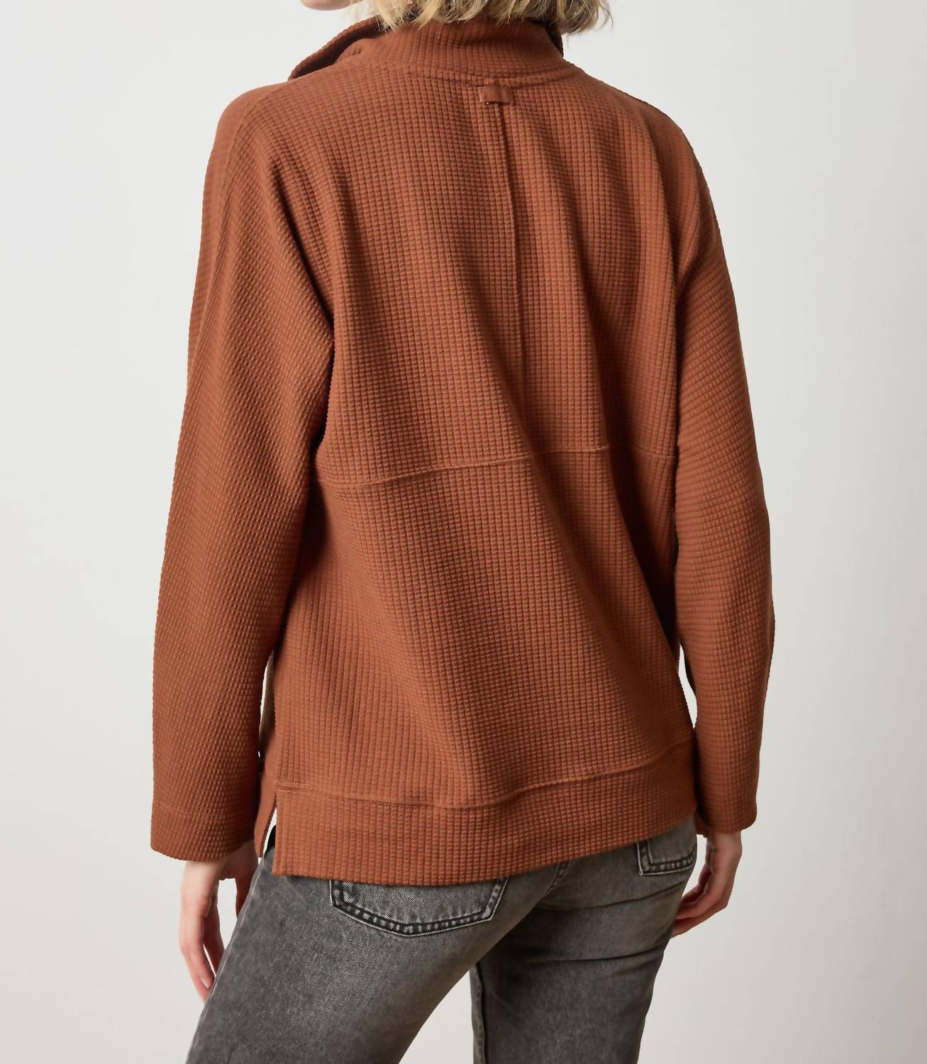 Lilla P - Dolman Half Zip Sweater