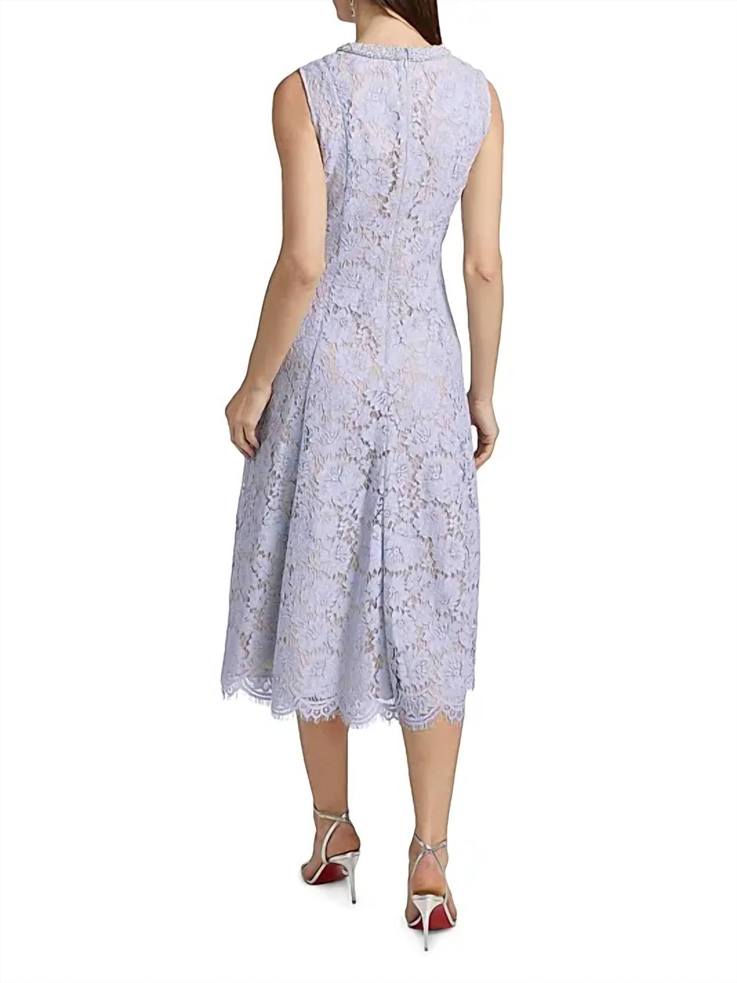 Self-Portrait - Pearl Lace Midi Dress