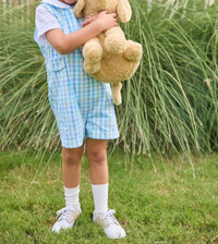 Little English - Kids Button Tab John John Set