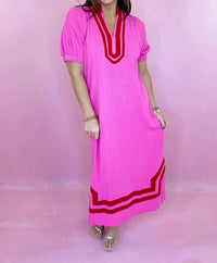 Entro - Bold Line Midi Dress