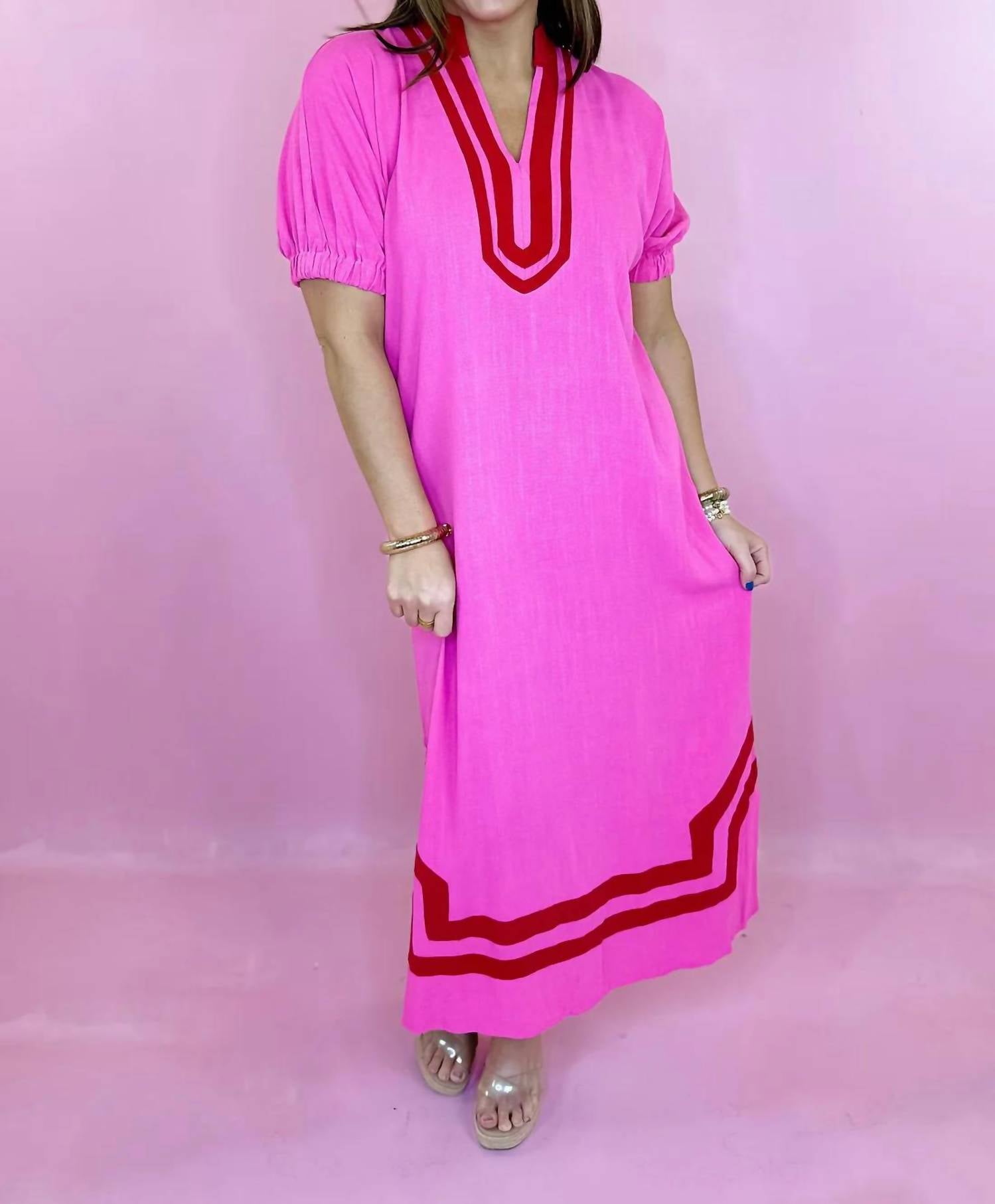 Entro - Bold Line Midi Dress