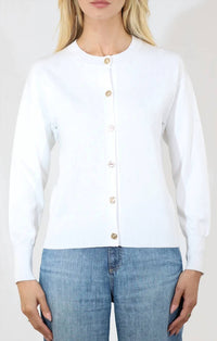 Metric Knits - Crewneck Long Sleeve Cardigan