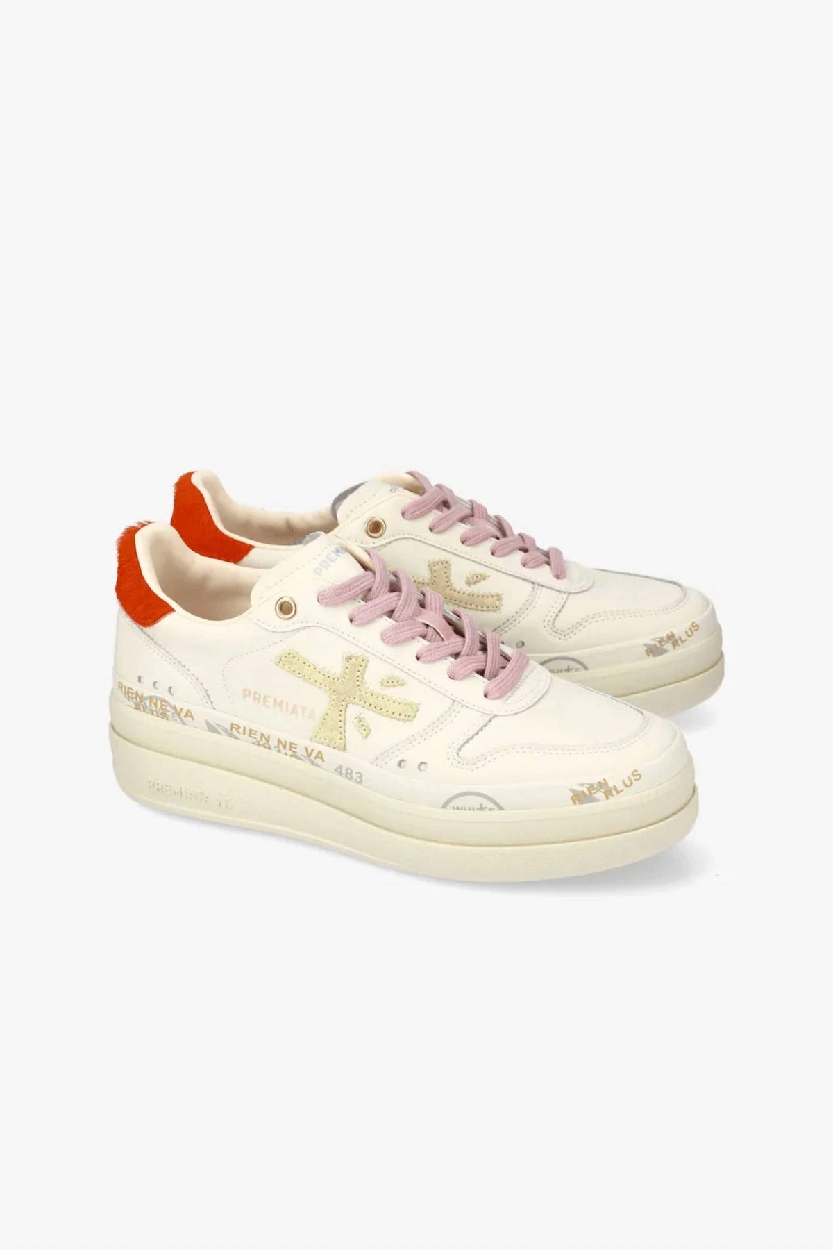 Premiata - Women's Micol Embellished Leather Sneakers