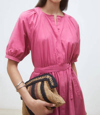 Suncoo - Cassie Long Poplin Midi Dress