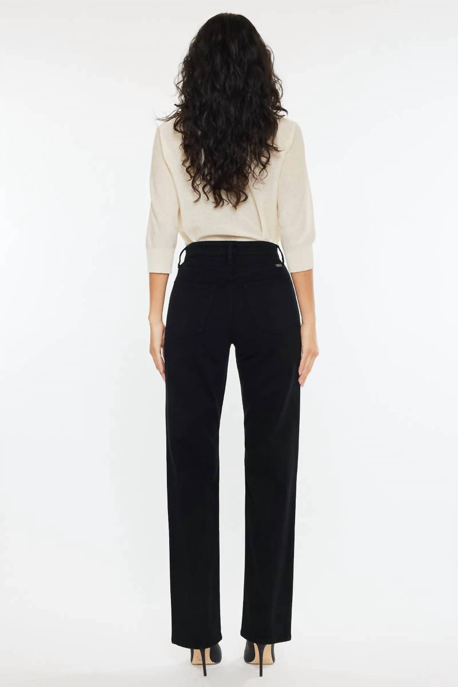 Kancan - High Rise True Straight Jeans