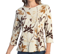 Jess & Jane - Verde Printed Cotton Top - Plus
