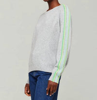 Brodie Cashmere - Mesh Sleeve Cashmere Crew Neck