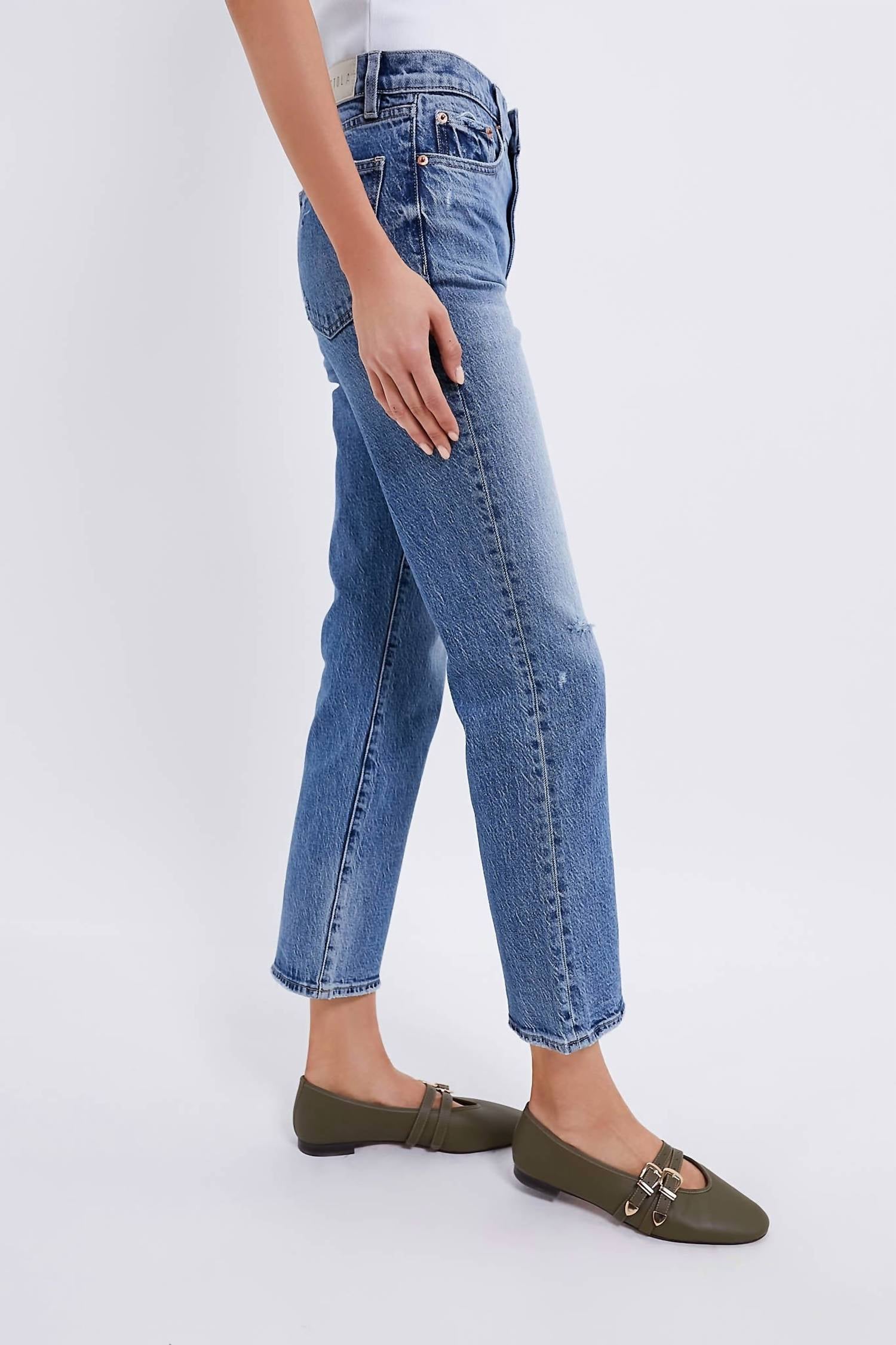 Pistola - Ally High Rise Ankle Boot Jean