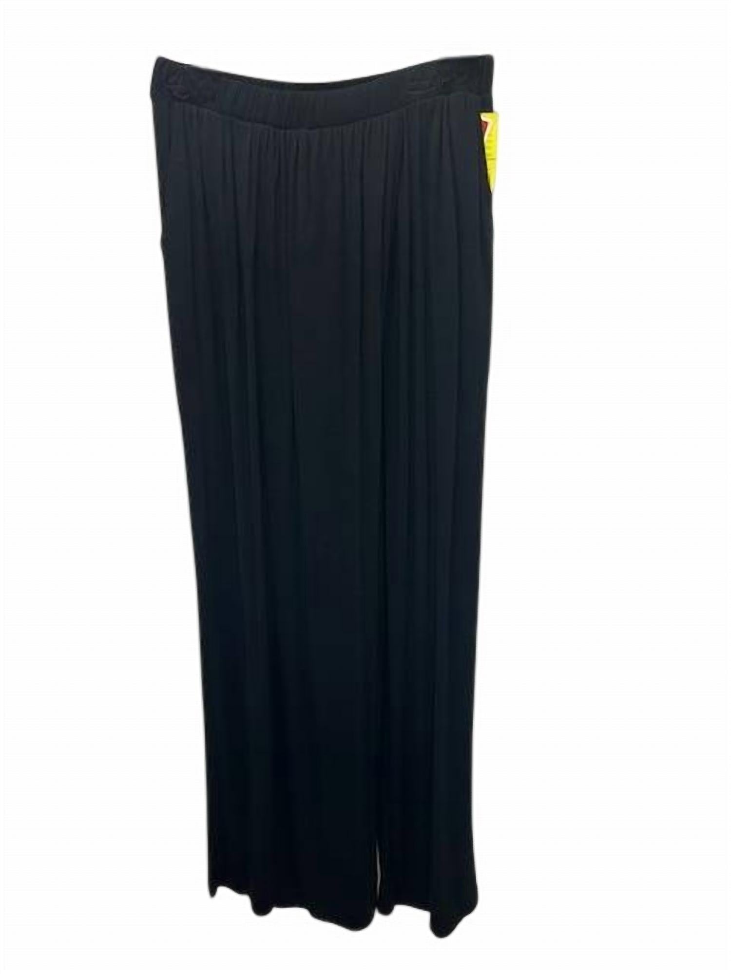 Nally & Millie Women Wide-Leg Maxi Pant in black - women's pants