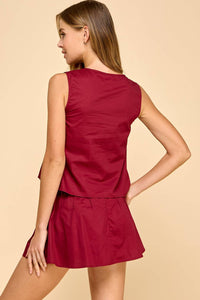 Tcec - Davis Pleated Tank Top