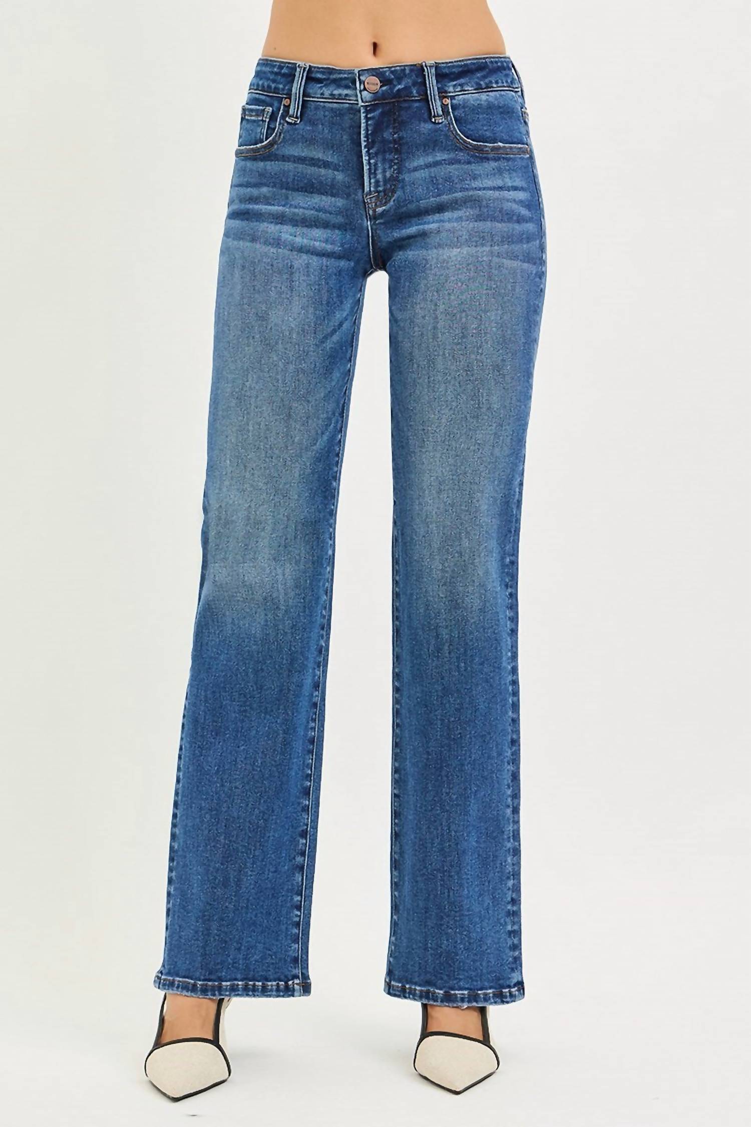 Risen - Low Rise Bootcut Jeans