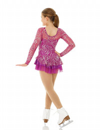 Mondor - Zebra Sequin Mesh Long Sleeve Skate Dress