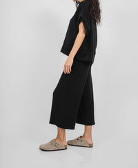 Corinne Collection Pico Vest in black - women's jacket - detail view