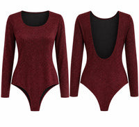 Kay Glam - Women's Glitter Bodysuit