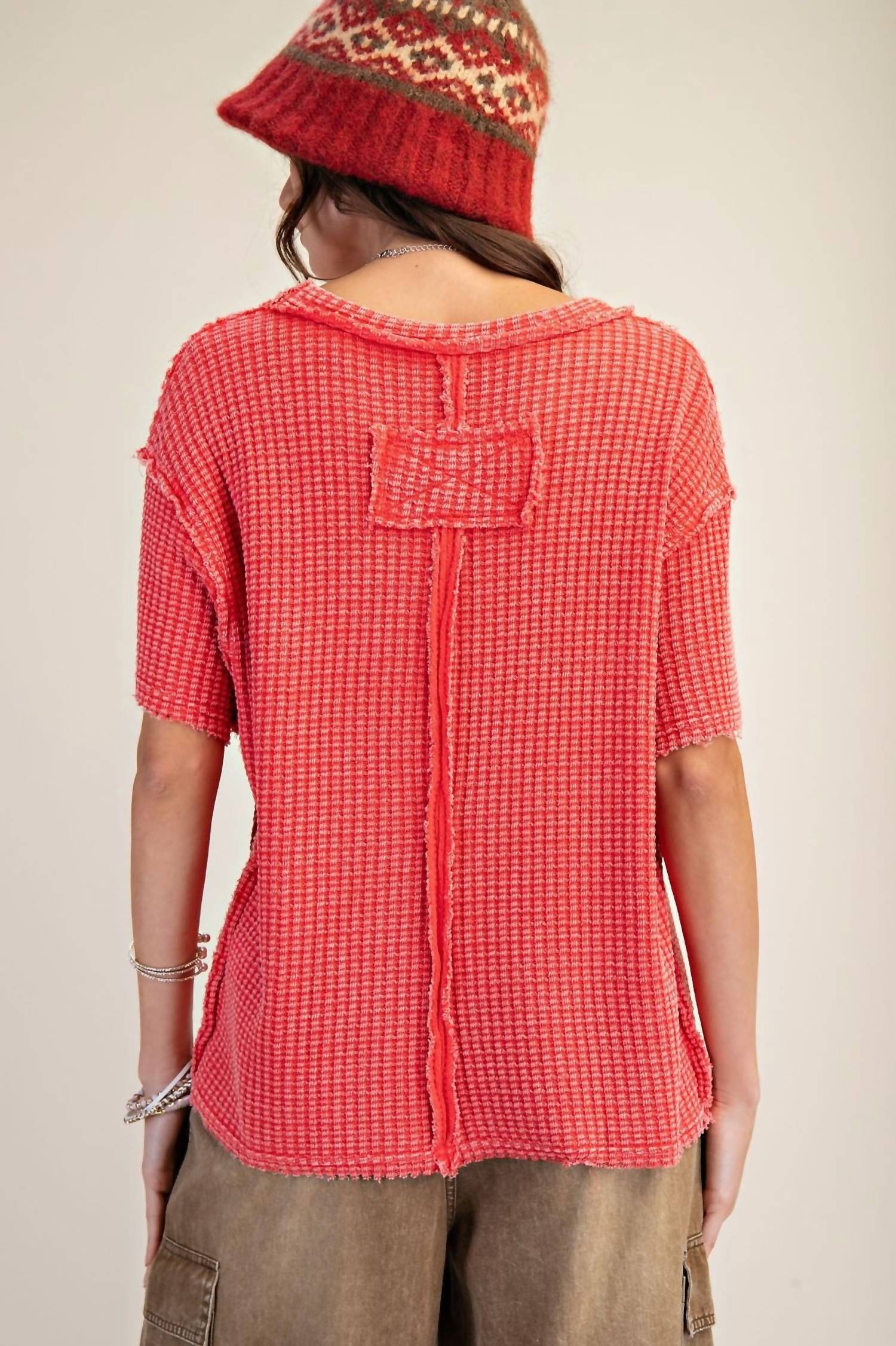 Easel - Mineral Washed Waffle Top