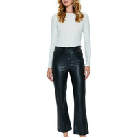 PISTOLA Lennon High Rise Crop Boot Jean in slate black - women's pants - view 4