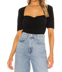 ASTR Zelda Bodysuit in black - women's shirt