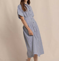 Southern Tide - Bobbie Tucked Waist Shirt Dress