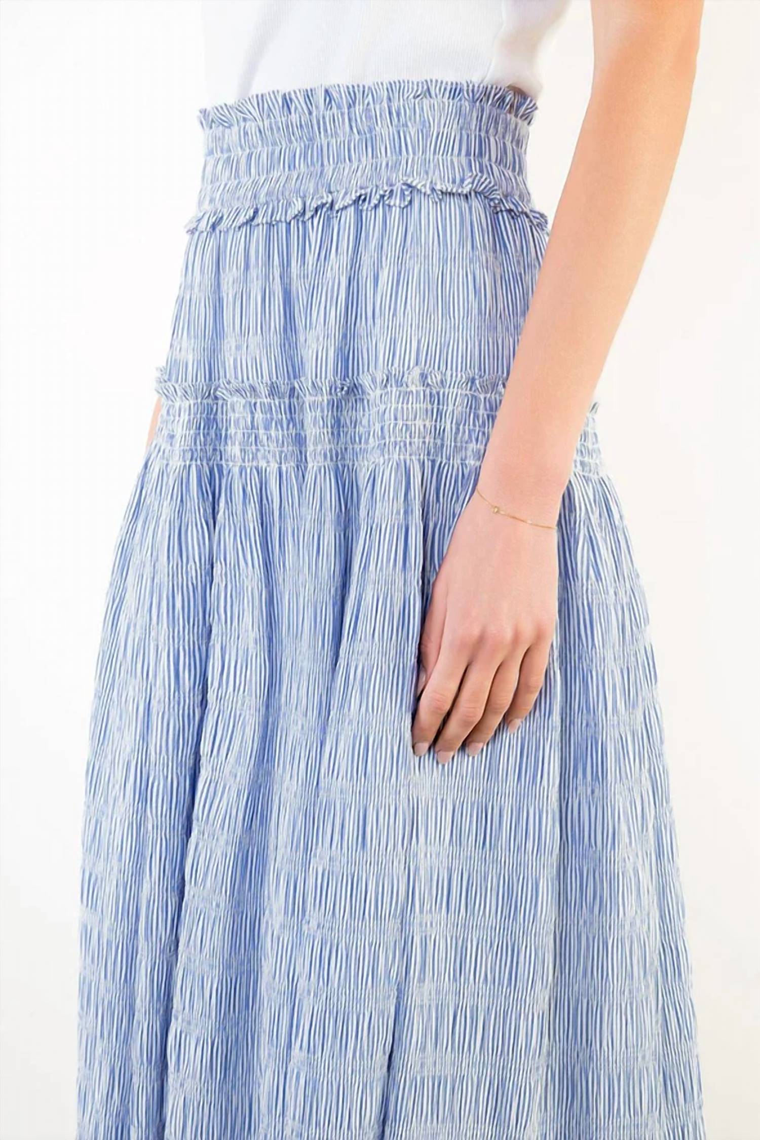 Thml - Smocked Midi Skirt