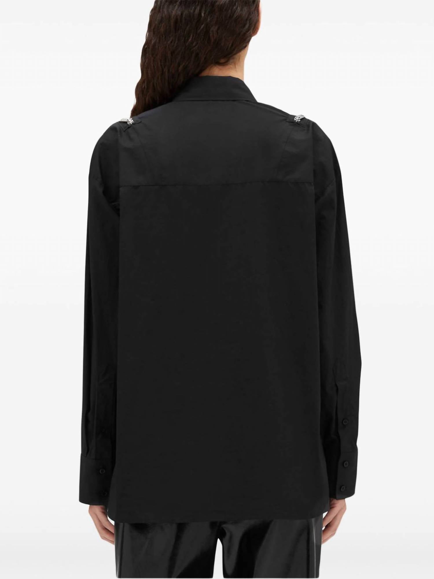 Msgm - Collar Blouse With Zipper Details