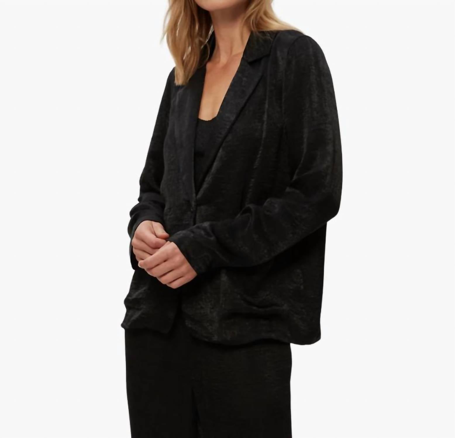 Michael Stars - Paula Hammered Satin Blazer