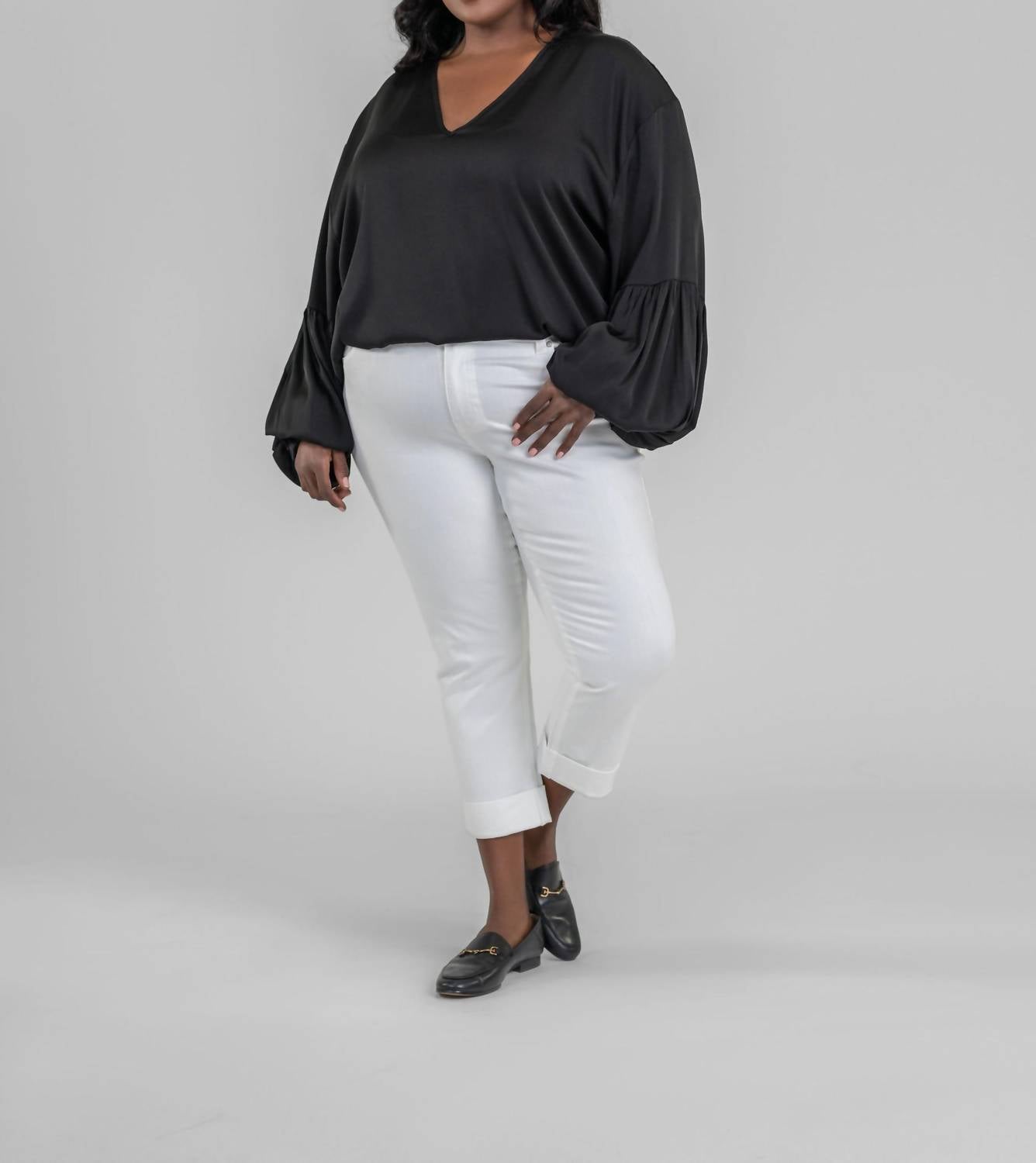Nouvelle / Silk95Five - Como V-neck Blouse - Plus