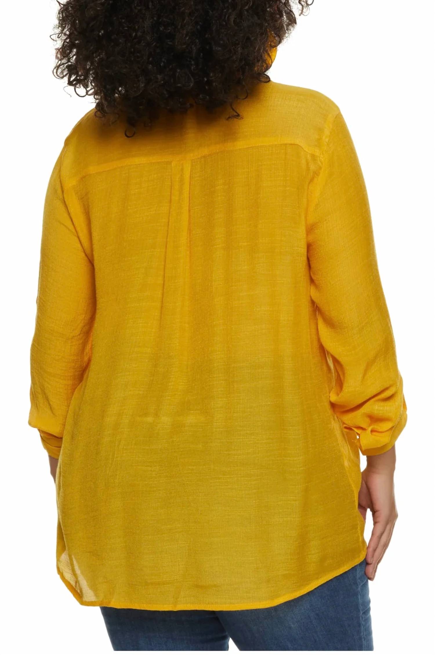 Audrey Lane - Pleated Button Blouse