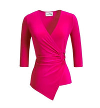 Joseph Ribkoff - Women's Cross Over Jersey Knit Top