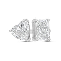 Diana M Jewels - Women's Radiant & Heart Lab-Grown Diamond Fashion Ring (3.00 Ct) - Signature