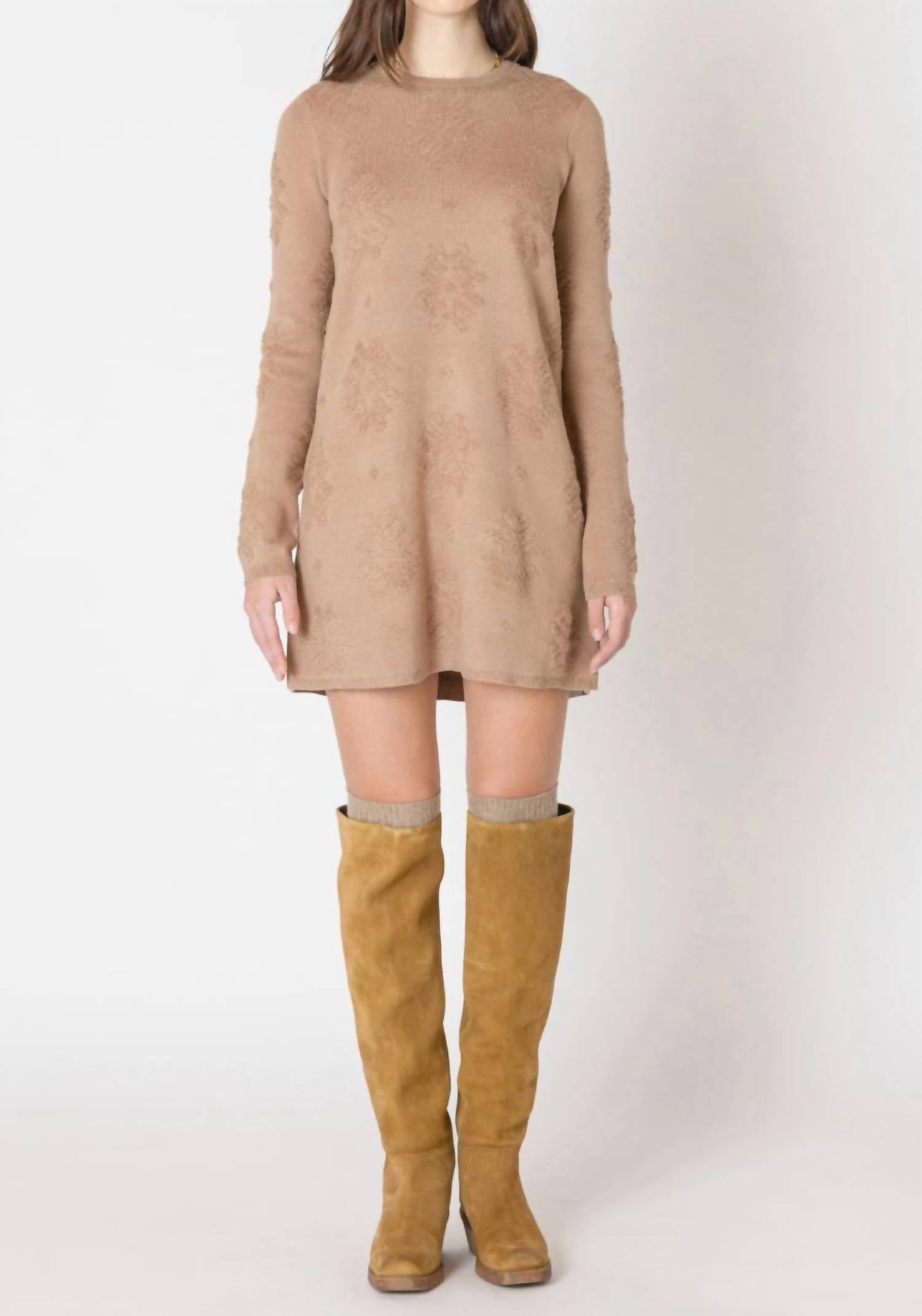 Dex - Patterned Sweater Dress