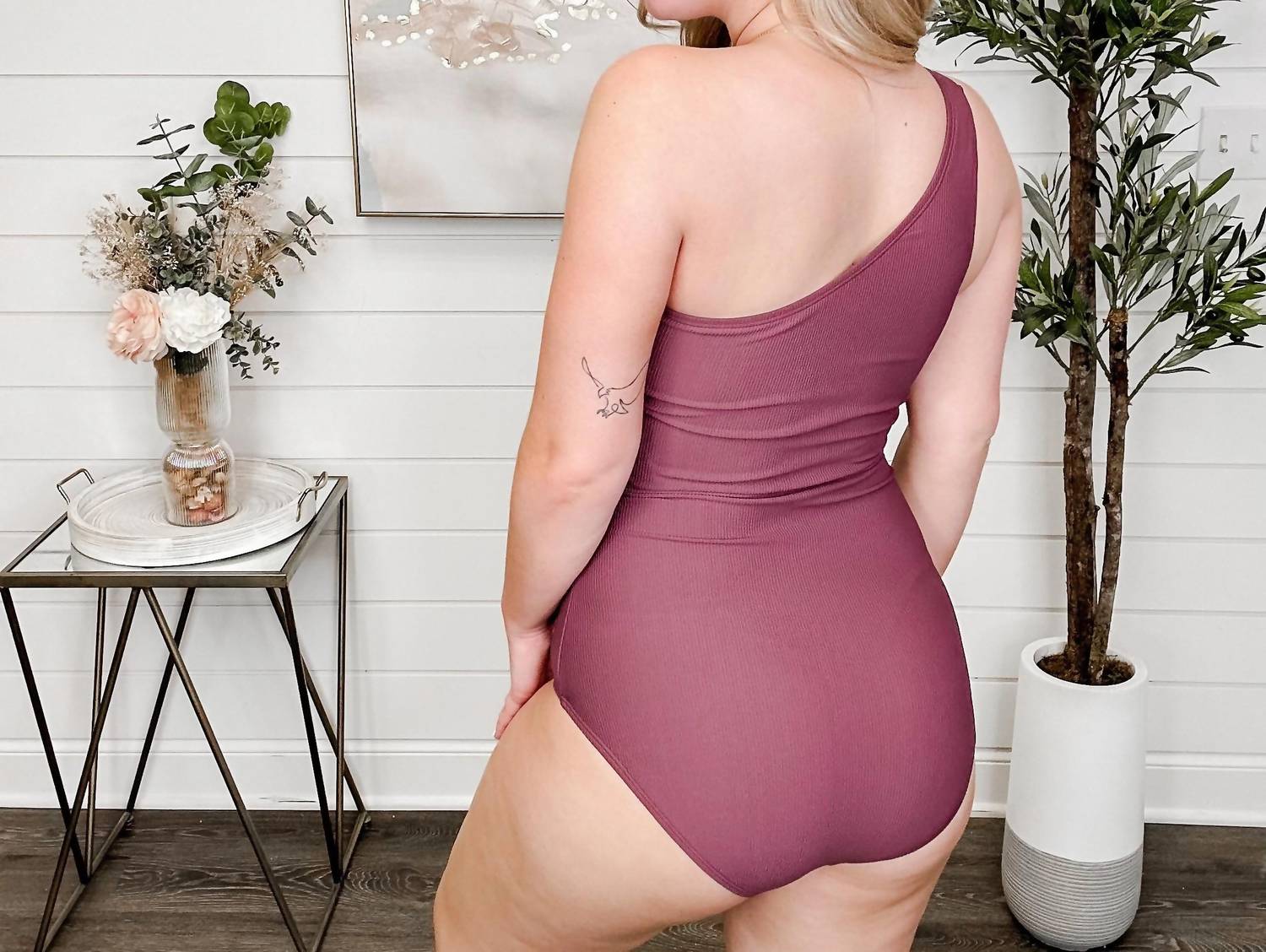 Mack & Mal - Made To Float Ribbed One Piece Swimsuit