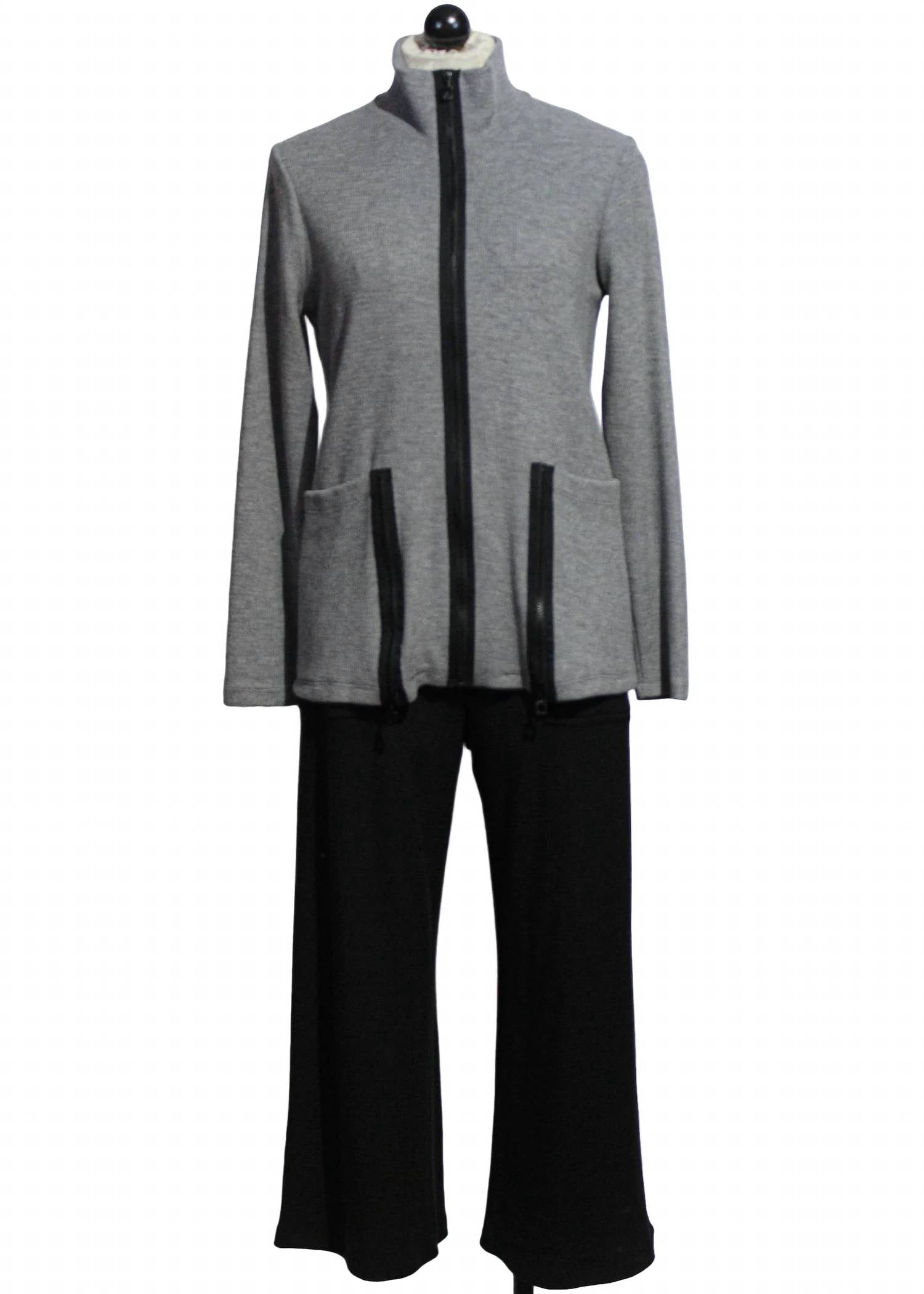 Compli K - Women's Long Sleeve Knit Jacket With Zipper