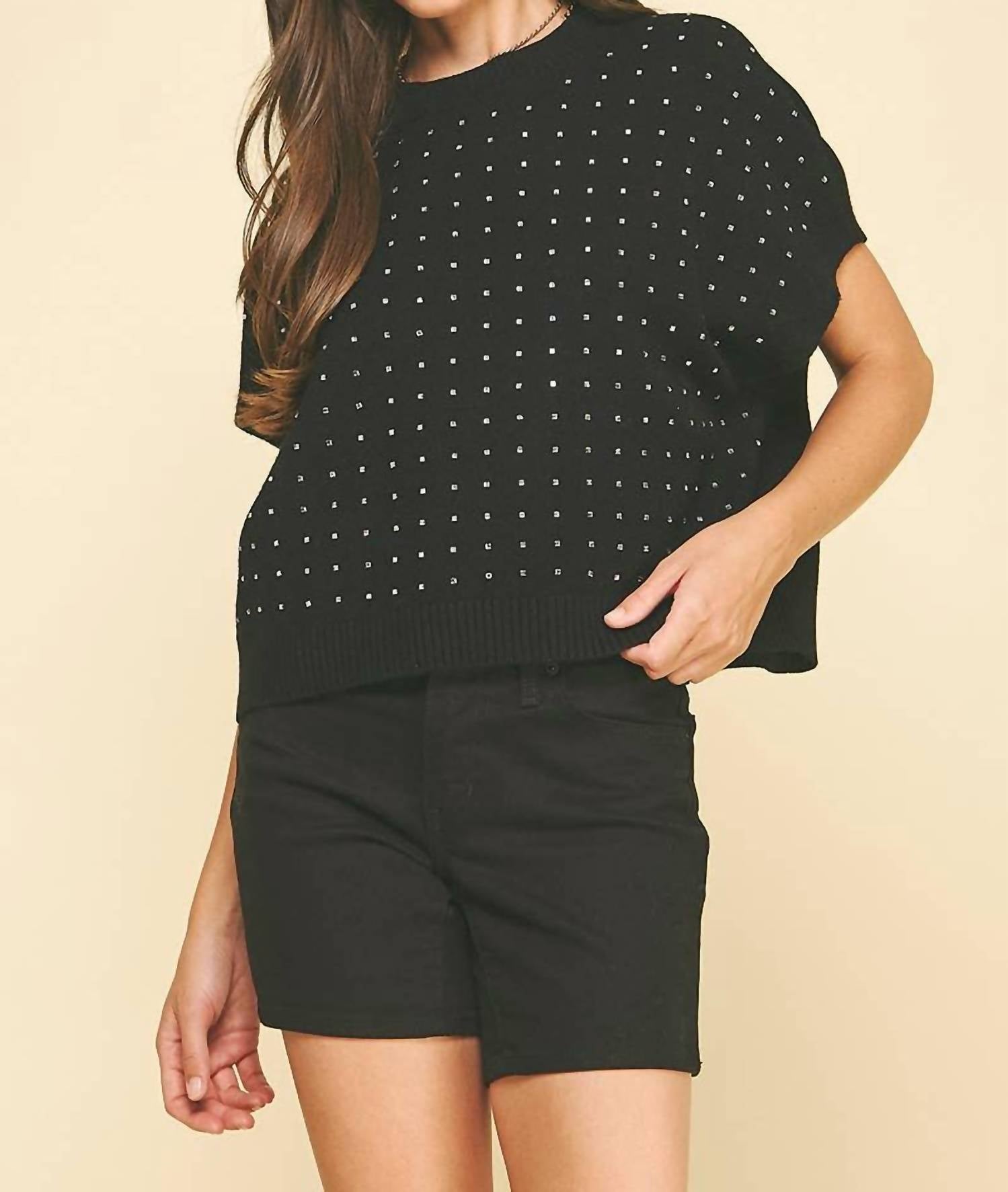 Pinch - Stone Embroidered Sweater
