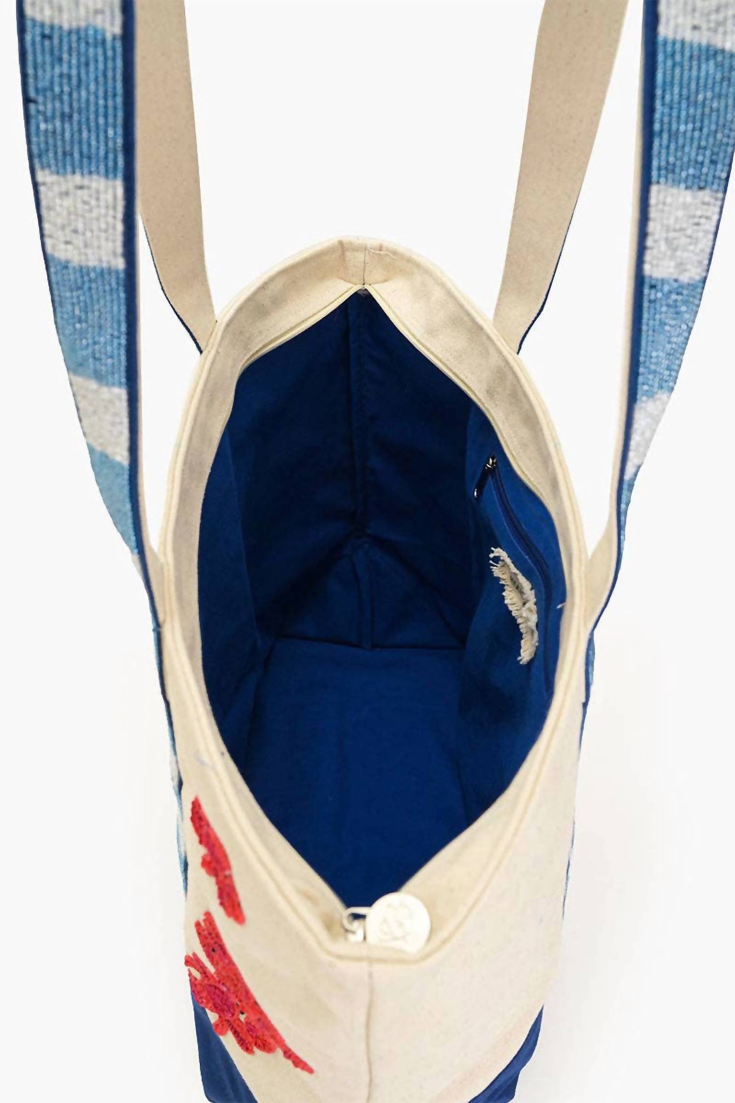 America & Beyond - Women's Coastal Claw Beaded Boat Bag
