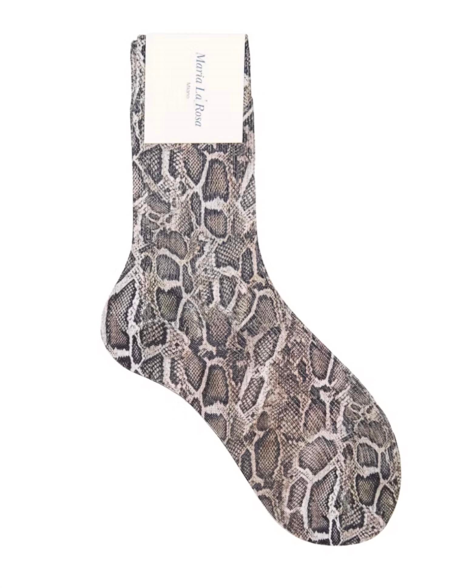 Maria La Rosa Savage Socks in grey - women's accessory