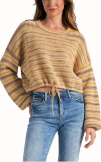 Elan - Drawstring Crew Neck Sweater