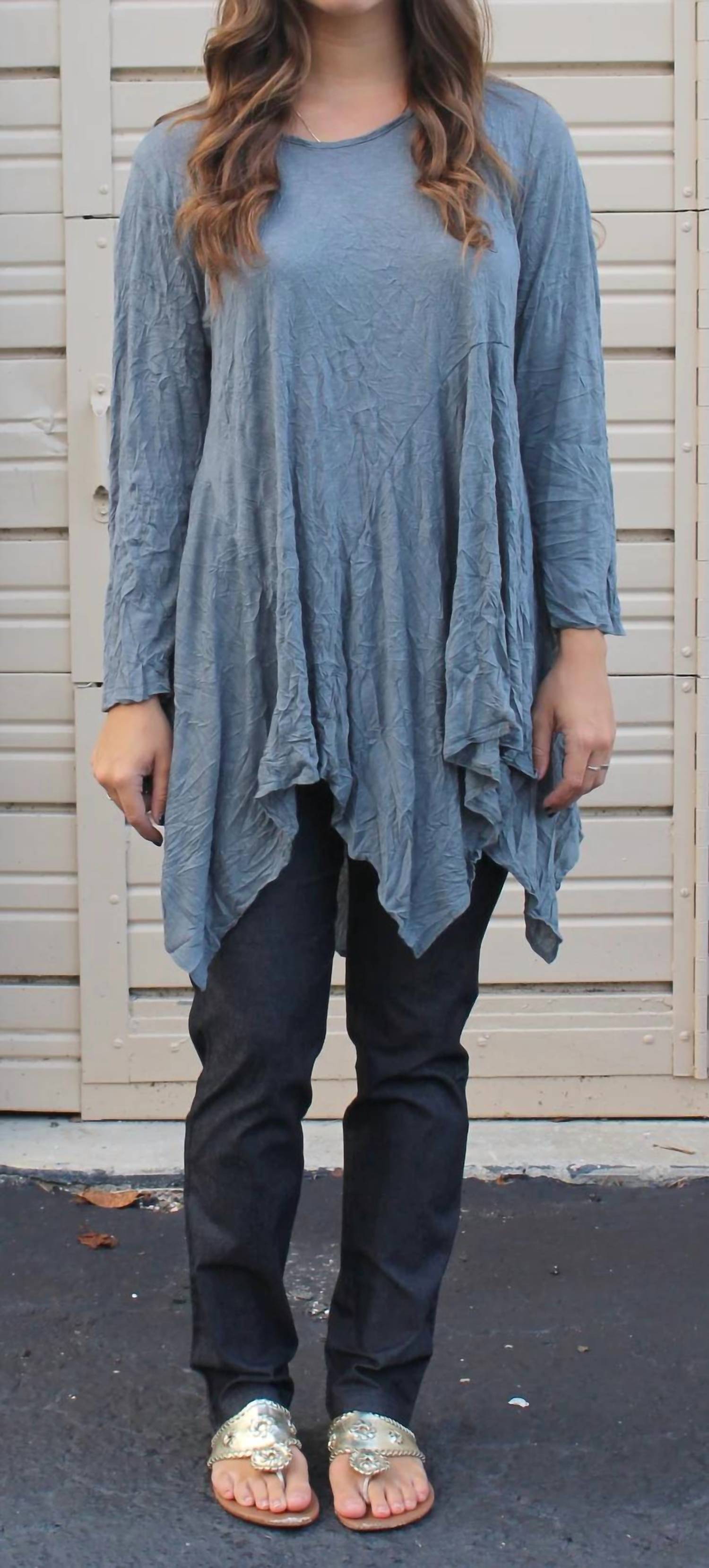 Comfy Usa - Dee Crinkle Top