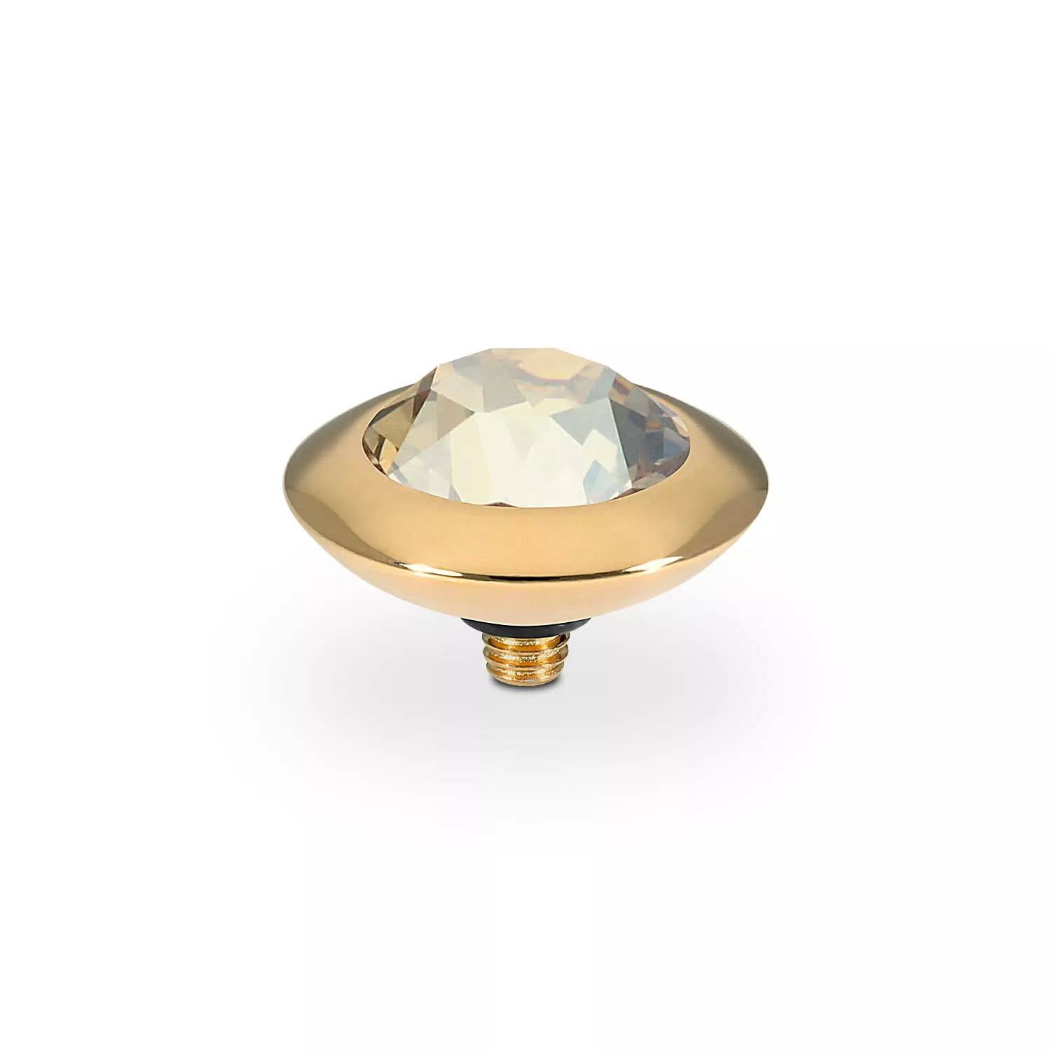 Qudo Women's Tondo Interchangeable Toppers in golden shadow - women's jewelry